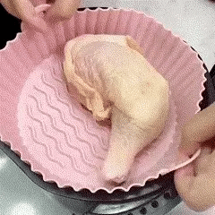 🍽️ PACK x4 MOLDES DE SILICONA PARA FREIDORA DE AIRE – COCINA LIMPIA Y SIN ESFUERZO