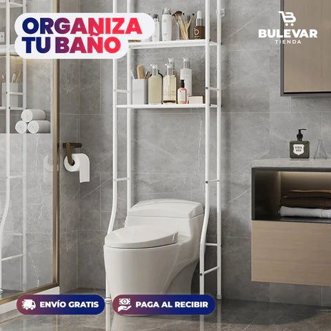 🚽 RACK ORGANIZADOR DE BAÑO – APROVECHA CADA ESPACIO 🛁