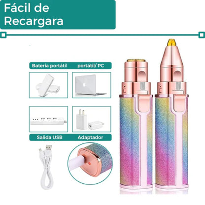 ✨ FLAWLESS DEPILADOR FACIAL PORTÁTIL 2 EN 1 – SUAVIDAD Y PRECISIÓN AL INSTANTE ✨
