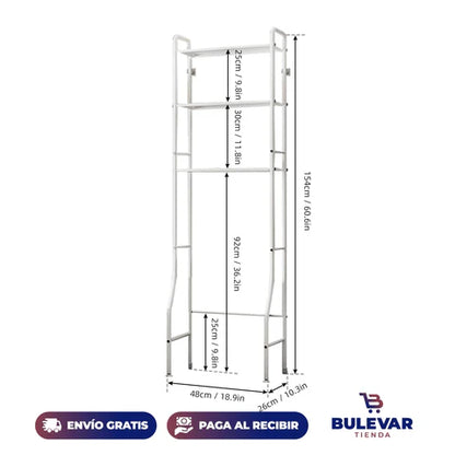 🚽 RACK ORGANIZADOR DE BAÑO – APROVECHA CADA ESPACIO 🛁