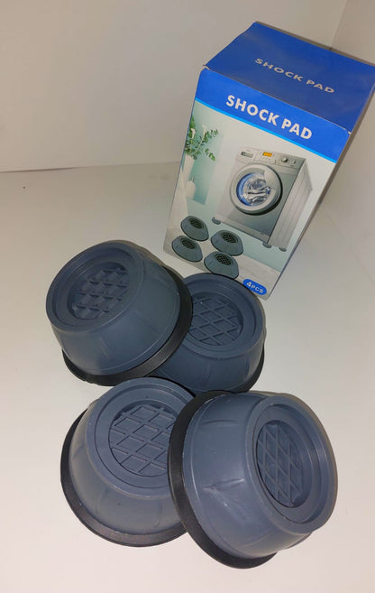 🏠 PACK DE 4 SOPORTES ANTIVIBRACIÓN PARA LAVADORA Y SECADORA 🔇